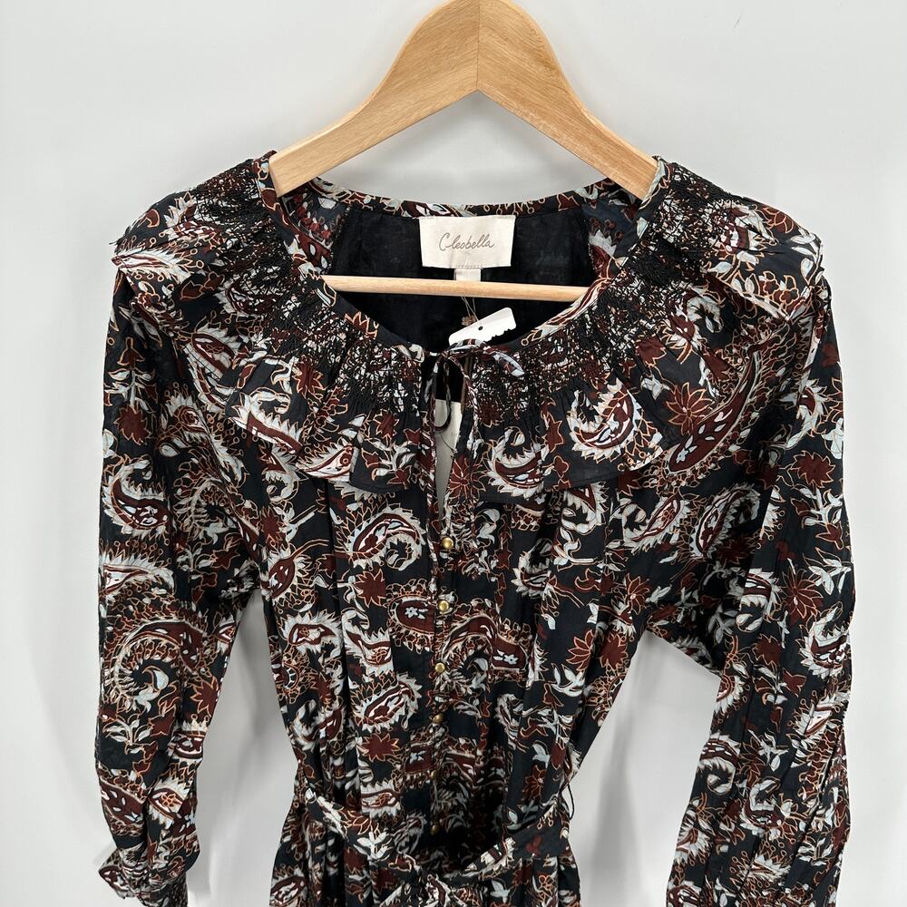 CLEOBELLA NWT Carolyn Paisley Print Mini Dress // M - Picture 7 of 16